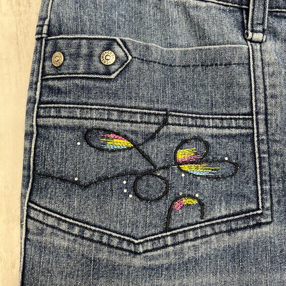 Vintage Cosmopolitan Jeanswear Embroidered Sequin Y2K Denim Bootcut Flare Jeans - Picture 7 of 11